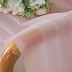 Chyhomenyc Blush Pink Sheer Curtains 108 Inches Long - Light Filtering Voile Extra Long Panel Drapes for Floor to Ceiling Window, Elegant Soft Living Room Curtains, Each 42Wx108L Inch, 9FT, 2 Panels