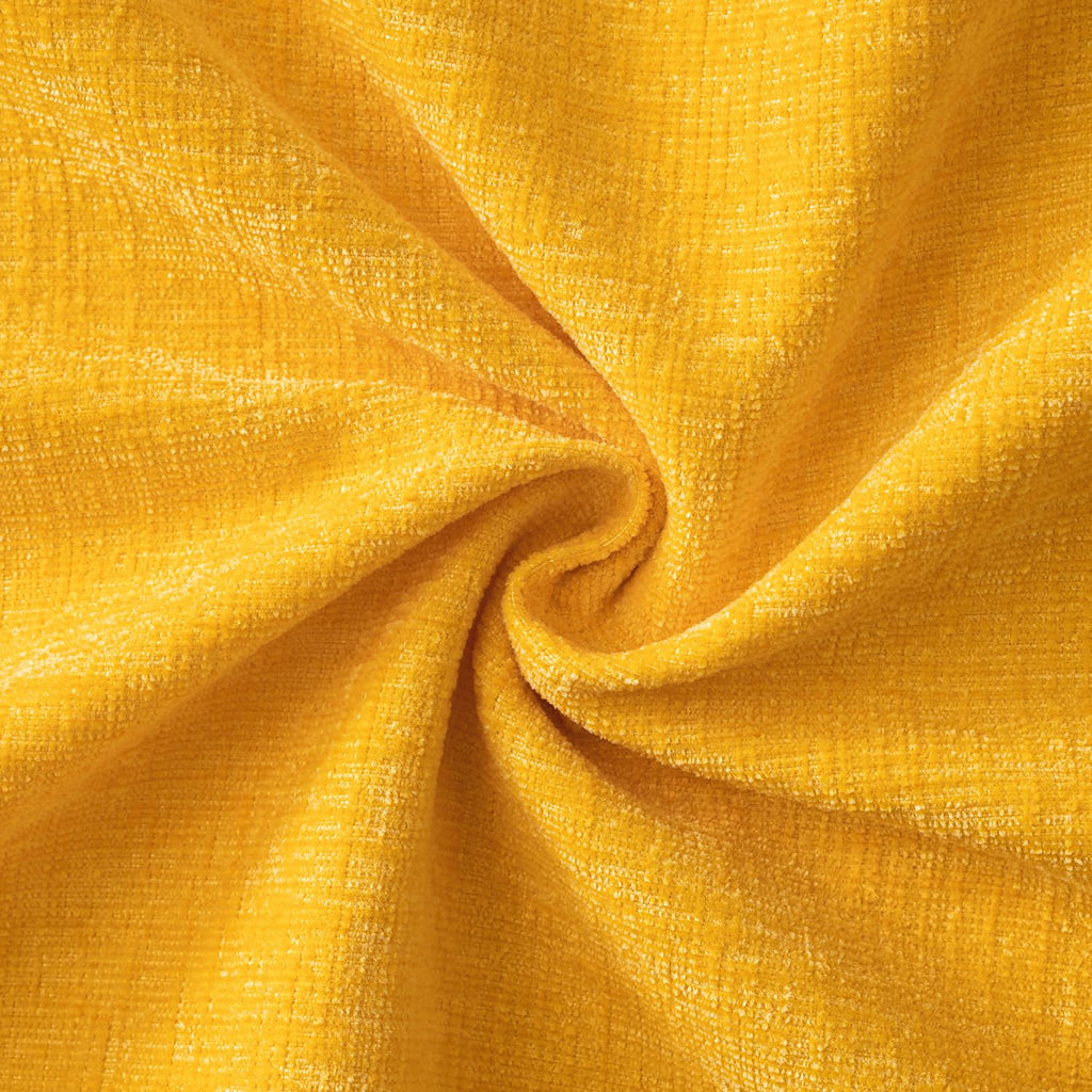 MIULEE Soft Chenille Throw Pillow Covers Goose Yellow 18x18 Inch Pack of 2