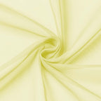OWENIE Sheer Curtains 72 Inches Long 2 Panels Set, Modern Light Filtering Sheer Curtain Rod Pocket Clear Drapes for Window Sliding Door, Light Yellow, 2 Pcs Each 42 x 72 Inch