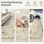 Soalmost Washable Area Rug 8x10 Large Soft Living Room Rugs Light Brown
