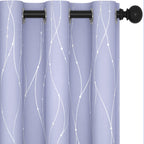 Deconovo Living Room Curtains 72 Inches Long, Blackout Curtains for Bedroom
