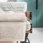 Exclusivo Mezcla Plush Fuzzy Fleece Throw Blanket Extra Large, Super Soft, Fluffy and Warm Blankets for Couch, Bed, All Season (Beige, 50x70 inches)