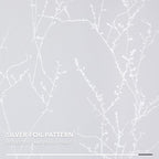 Deconovo Greyish White Curtains, Room Darkening Curtain, Thermal Insulated Soundproof Drapes, Silver Branch Print, 52 x 63 Inch Long, Grommet Window Panels for Living Room Bedroom Nursery, Set of 2
