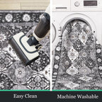 HEBE Hallway Runner Rug 2'x6', Washable Non Slip Kitchen Rug Runner