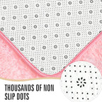 LOCHAS Ultra Soft Indoor Modern Area Rugs Fluffy Living Room Carpets for Children Bedroom Home Decor Nursery Rug 5.3x7.5 Feet, Pink