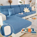 VFUX Soothing Home Sofa Covers, Sofa Hero Covers, Wear-Resistant Universal Couch Covers Washable Stretch Sectional Couch Cushion Covers (Blue,Headrest Cover)