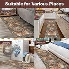 Yamaziot Washable Runner Rug, 2x6 Non-Slip Boho Vintage Hallway Kitchen Rug