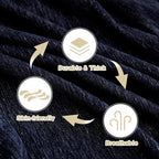 MYSKY HOME Couch Cover for Dogs Washable Couch Covers for 3 Cushion Couch Sofa Super Soft Sofa Slipcover Non Slip Sofa Cover, Chenille Sofa Covers for Dogs, Furniture Protector, 91"x134", Navy Blue