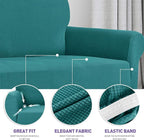 ZNSAYOTX Stretch Oversized Couch Cover Universal Sofa Covers for Living Room Dogs Pet Furniture Protector Spandex Extra Large Sofa Slipcovers with Anti Slip Foam Sticks (Peacock Teal, XL Sofa)