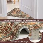 Yamaziot Washable Runner Rug Set of 2, Non-Slip Boho Hallway Kitchen Rug