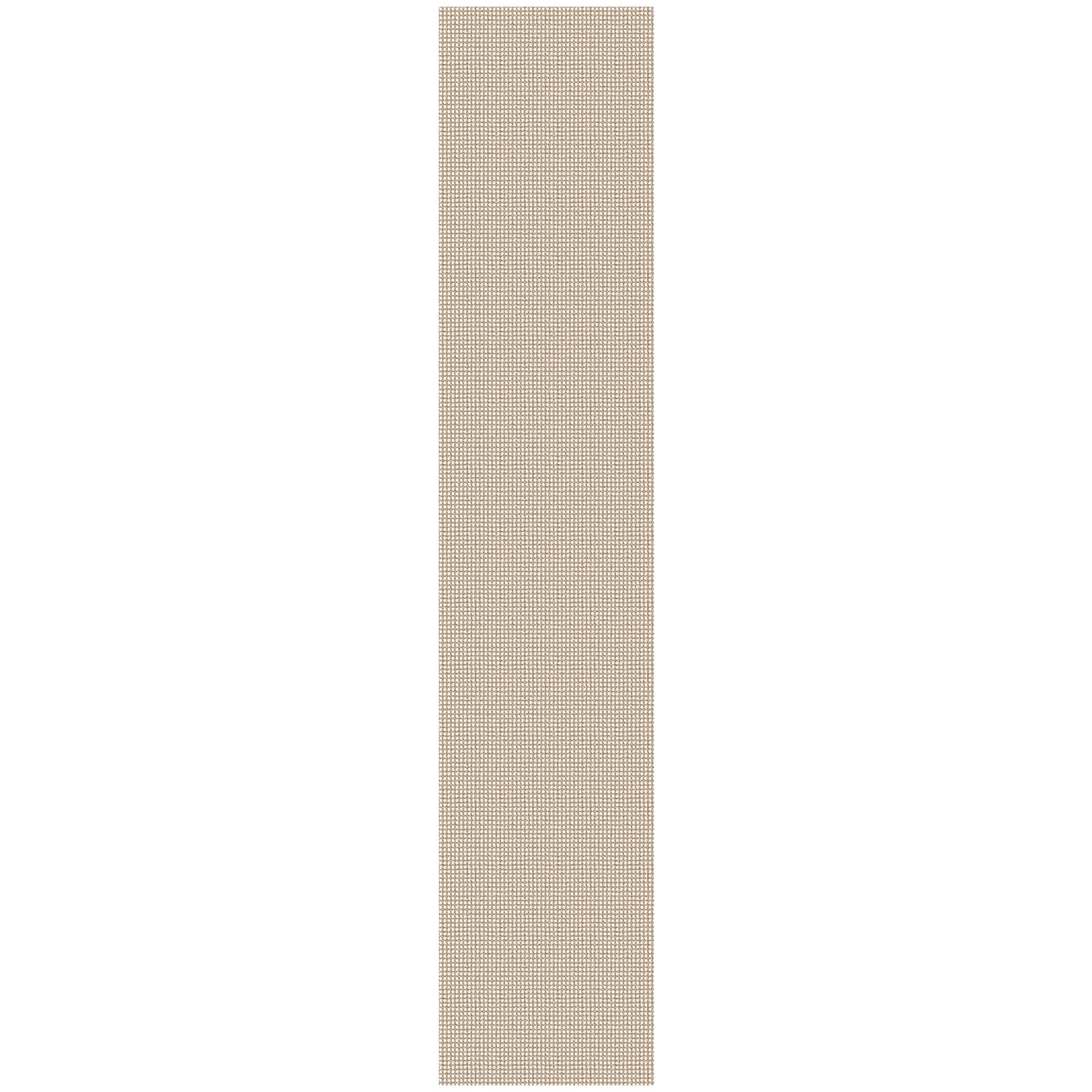 KOZYFLY Long Runners for Hallways 3x12 ft Washable Kitchen Runner Non Slip Rubber Backed Hallway Rugs Cotton Entryway Runner Rug Floor Carpet for Indoor Hall, Backdoor, Kitchen, Ivory/Khaki