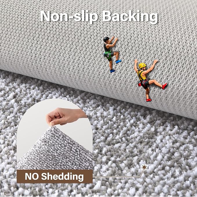 70x24 Long Bathroom Rugs Washable Non Slip, Light Grey Bath Mat for Bathroom Floor Tub, Soft Absorbent Quick Dry Mats for Shower, Bathtub,Home Decor