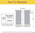 NICETOWN Room Darkening Curtain Panels for Living Room, Thermal Insulated Grommet Room Darkening Draperies/Drapes for Window (Biscotti Beige, 2 Panels, W42 x L45 -Inch)