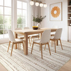Nakagishi Boho 7x9 Area Rug Living Room Rugs Machine Washable Brown