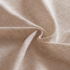 MIULEE Natural Beige Linen Curtains 84 Inch Length 2 Panels for Bedroom Living Room, Soft Linen Textured Window Drapes Semi Sheer Light Filtering Back Tab Rod Pocket Farmhouse Burlap Look Decor
