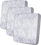 Leather Look Couch Cushion Covers Sofa Seat Slipcovers Sets Couches Furniture Protector for Sectional Armchair Loveseat Pets Kids Stretch Spandex Fabric (3 Cushion Sofa, Marble)