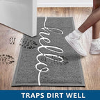 EARTHALL Funny Hello Mats Outdoor, Front Door Mat for Outside Entry, Doormat Outdor/Indoor Entrance, Front Door Rugs for Entryway Inside, Outside Mats for Home Entrance, Front Porch Decor 20"x32"