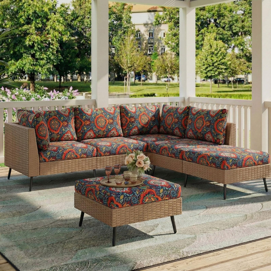 hyha Printed Couch Cushion Covers, Sofa Covers Washable for 3 Cushion Couch
