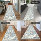 HEBE Hallway Runner Rug 2'8''x12', Washable Non Slip Kitchen Rug Runner