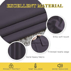 NICETOWN Bedroom Curtains Room Darkening Draperies - Greyish Purple Room Darkening Drapes/Panels for Bedroom, Grommet Top 2-Pack, 52 x 63 inches Long, Thermal Insulated, Privacy Assured