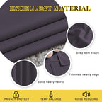 NICETOWN Greyish Purple Blackout Curtains 84 inch Length 2 Panels, Grommet Thermal Insulated Window Treatments Light & Sound Reducing Drapes for Living Room/Bedroom, W46 x L84