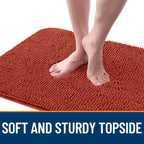 OLANLY Dog Door Mat for Muddy Paws 40x24, Super Absorbent Chenille Mud Mat