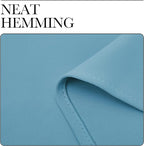 NICETOWN 2 Panels Blackout Curtains, Rod Pocket Thermal Insulated Drapess for Bedroom, Privacy Protection Easy-Care Heavy Duty Curtains for Living Room/Dining Room, W70 x L95 inches, Teal Blue