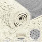 6x9 Area Rugs for Living Room Rug: Soft Fluffy Shag Cream White Rugs for Bedroom, Non-Slip Large Fuzzy Plush Rug Indoor Floor Carpet for Nursery Kids Boys Girl Room, Dorms, Playroom, Modern Home Decor