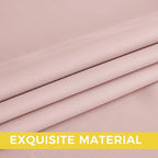 NICETOWN Room Darkening Draperies Curtains Panels, 2 Panels Blush Pink W52 x L84