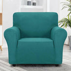 ZNSAYOTX Super Stretch Chair Slipcover Universal Sofa Chair Covers for Living Room Dogs Pet Furniture Protector Spandex Armchair Slipcovers with Anti Slip Foam Sticks (Peacock Teal, Chair)