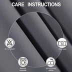 LEMOMO Blackout Curtains 40 x 63 inch/Grey Curtains Set of 2 Panels/Thermal Insulated Room Darkening Bedroom Curtains