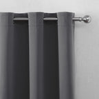 LEMOMO Grey Blackout Curtains 34 x 54 Inch Length/Set of 2 Curtain Panels/Thermal Insulated Room Darkening Blackout Curtains for Bedroom