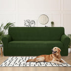 U-NICE HOME 4 Seater Stretch Couch Cover Sofa Cover Washable Sofa Slipcover Furniture Protector for 3 Cushion Couch Sofa Pet Friendly, Bronze Green