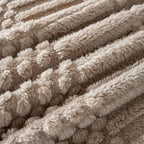 60x80 Inch Brown Twin Blanket - Soft & Fluffy Fleece, Neutral Tan Color, Cute & Aesthetic, Perfect for Sofa, Couch, Chair, Bed, Living Room & Bedroom, All-Season Use, Plush & Cozy Decorative Blanket