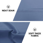 DWCN Blackout Curtains for Bedroom 38 x 45 Inch Long Dusty Blue 2 Panels