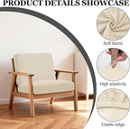 4Pcs Patio Stretch Cushion Covers,Outdoor Sofa Replacement Cover Slipcovers for Patio Furniture Cushion Covers, Washable Reusable Furniture Protector