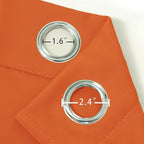 LEMOMO Blackout Curtains 52 x 84 inch/Orange Curtains Set of 2 Panels/Thermal Insulated Room Darkening Bedroom Curtains