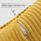 MIULEE Decorative Throw Pillow Covers for Couch 20x20 Inch Mustard Yellow