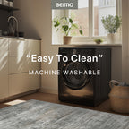 BEIMO Area Rugs 10x14 for Living Room, Grey Brown Washable Abstract Rug