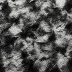 6x9 Ft Large Shag Rugs for Living Room Decor, Tie-Dyed Ultra Soft Fluffy Furry Area Rugs for Bedroom Indoor Floor, Aesthetic Carpet for Kids Home (Black Grey)
