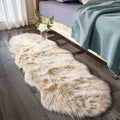 Ciicool Ultra Soft Faux Sheepskin Fur Rug 2x6 Feet Fluffy Rug for Bedroom