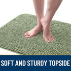OLANLY Dog Door Mat for Muddy Paws 59x24, Super Absorbent Chenille Mud Mat