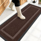 OLANLY Front Door Mat Outside 47x17, All-Season Heavy-Duty Rubber Doormat