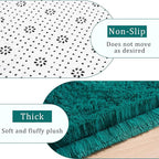 Amearea Blue and Green Shag Area Rug 5' x 7' - Luxury Soft Plush Fuzzy Carpet for Living Room, Indoor Fluffy Teal Green Large Rugs for Bedroom Nursery Non Slip Shaggy Carpets Home Decor