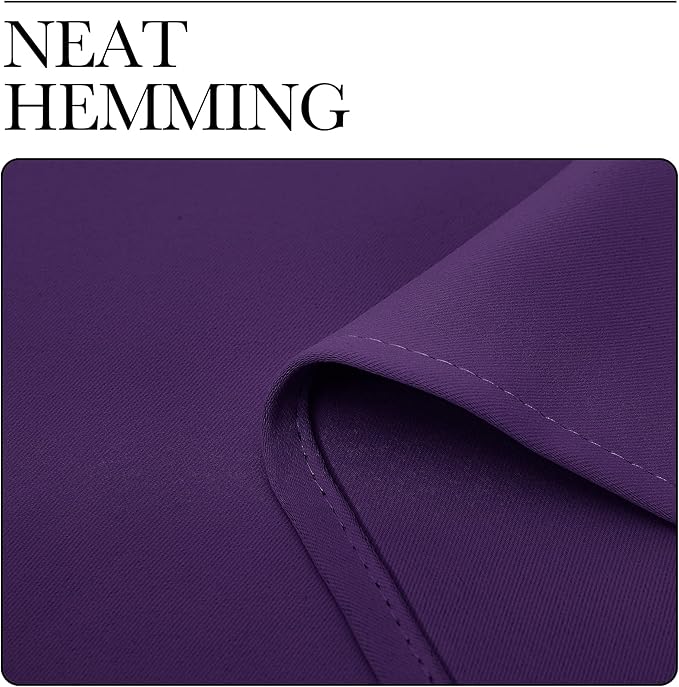 NICETOWN Thick Blackout Curtain and Drapes - Thermal Insulated Grommet Top Window Draperies for Bedroom, Block Out Light Curtain Panel (Royal Purple, 42 x 90, Pack of 2)