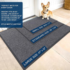 OLANLY Front Door Mat 47x17, Waterproof Heavy-Duty Indoor Outdoor Doormat