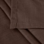 BGment 96 Inches Long Linen Curtains for Living Room Brown Sheer Drapes
