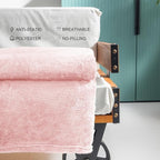 Exclusivo Mezcla Plush Fuzzy Fleece Throw Blanket Extra Large, Super Soft, Fluffy and Warm Blankets for Couch, Bed, All Season (Light Pink, 50x70 inches)