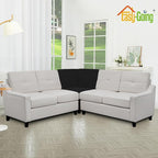 Easy-Going Stretch Sectional Corner Sofa Slipcover 1-Piece Couch Sofa Cover Furniture Protector Soft with Elastic Bottom for Kids, Pet, Spandex Jacquard Fabric Black