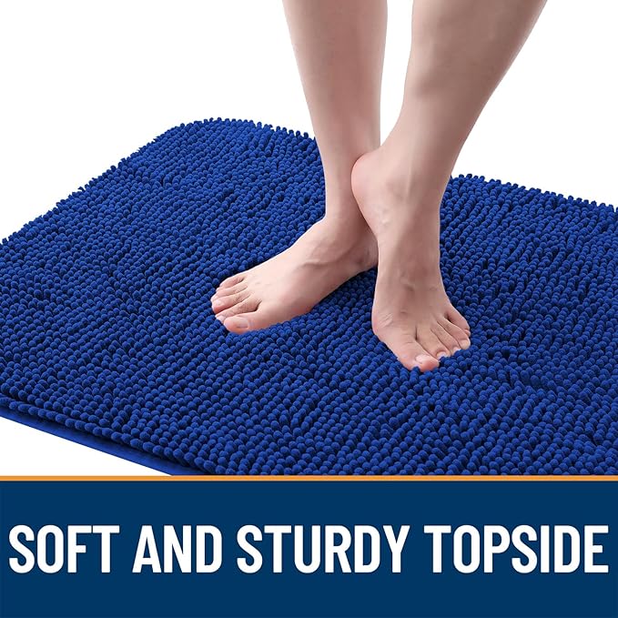 OLANLY Dog Door Mat for Muddy Paws 70x35, Super Absorbent Chenille Mud Mat